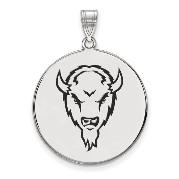 Sterling Silver Marshall U XL Enamel Disc Pendant - Picture 1 of 3